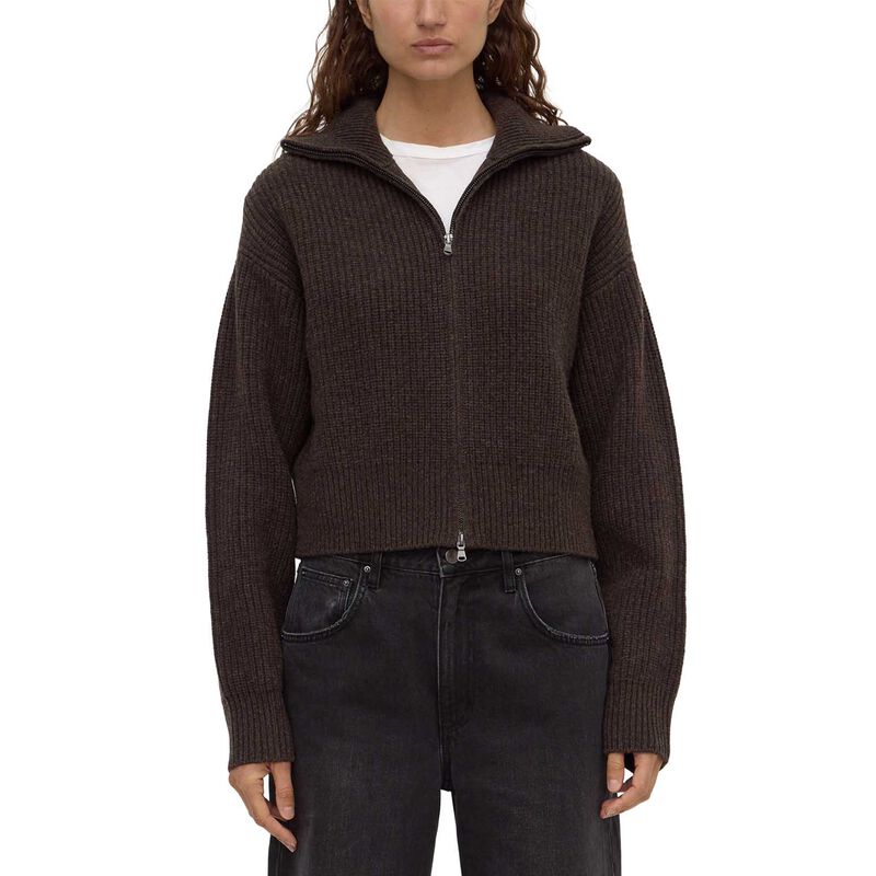 Assembly Label Kaia Wool Zip Sweater Ganache Marle image number 0